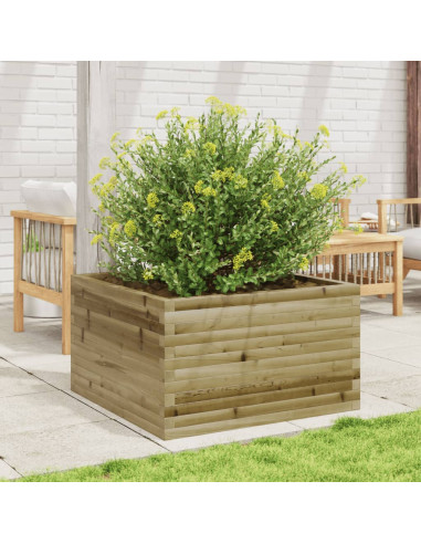 Fioriera da Giardino 80x80x45,5 cm in Legno di Pino Impregnato
