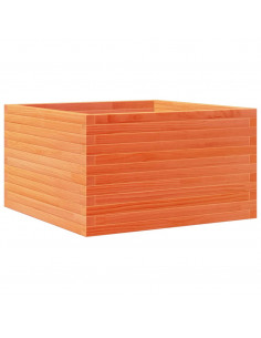 Fioriera Giardino Marrone Cera 80x80x45,5cm Legno Massello Pino 2