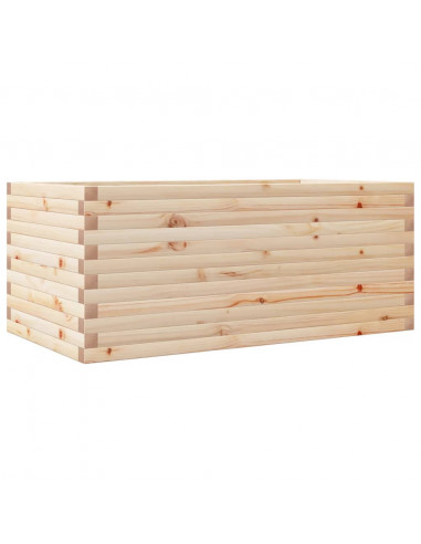 Fioriera da Giardino 110x60x45,5 cm in Legno Massello di Pino