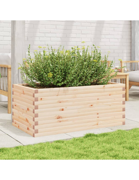 Fioriera da Giardino 110x60x45,5 cm in Legno Massello di Pino