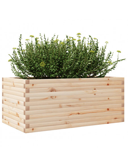 Fioriera da Giardino 110x60x45,5 cm in Legno Massello di Pino
