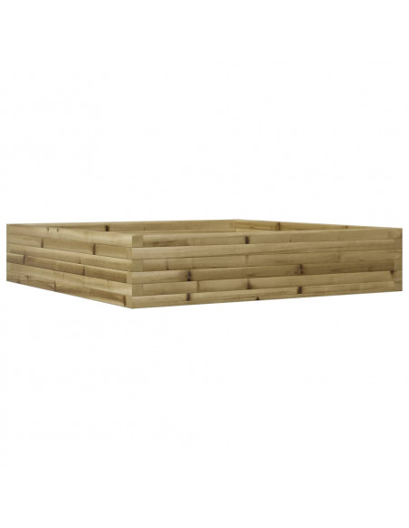 Fioriera da Giardino 110x110x23 cm in Legno di Pino Impregnato