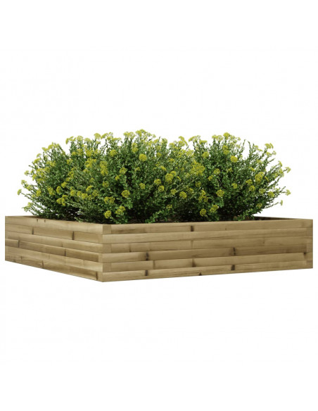 Fioriera da Giardino 110x110x23 cm in Legno di Pino Impregnato