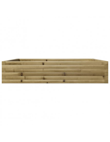 Fioriera da Giardino 110x110x23 cm in Legno di Pino Impregnato