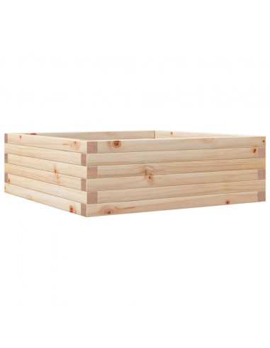 Fioriera da Giardino 70x70x23 cm in Legno Massello di Pino