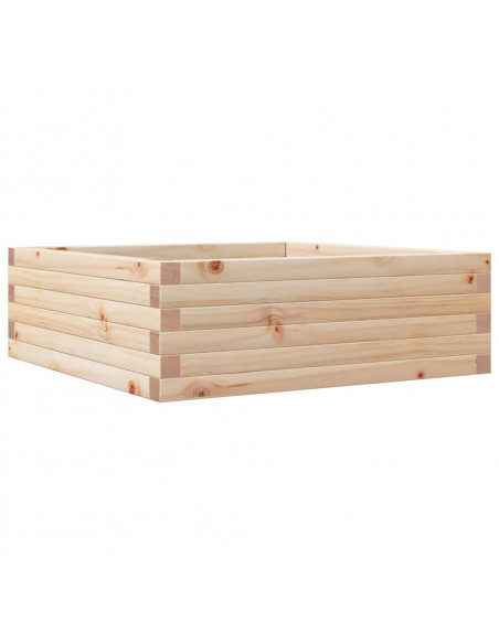 Fioriera da Giardino 70x70x23 cm in Legno Massello di Pino