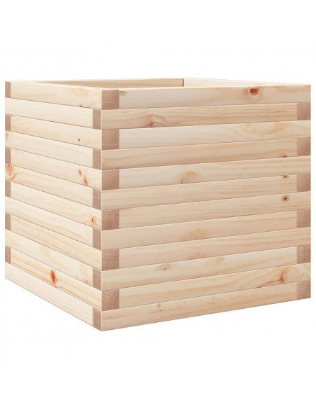 Fioriera da Giardino 50x50x45,5 cm in Legno Massello di Pino