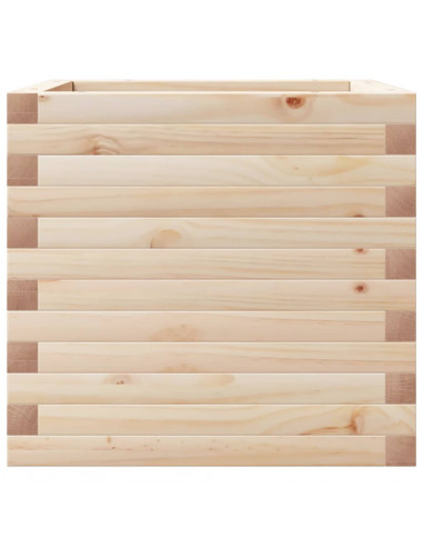 Fioriera da Giardino 50x50x45,5 cm in Legno Massello di Pino
