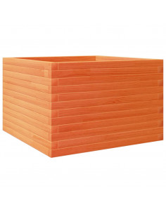 Fioriera Giardino Marrone Cera 70x70x45,5cm Legno Massello Pino 2