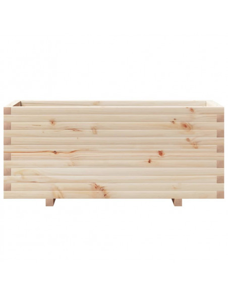 Fioriera da Giardino 110x40x49,5 cm in Legno Massello di Pino