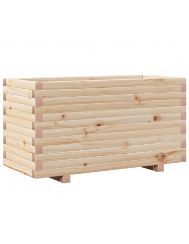 Fioriera da Giardino 90x40x49,5 cm in Legno Massello di Pino