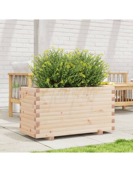 Fioriera da Giardino 90x40x49,5 cm in Legno Massello di Pino