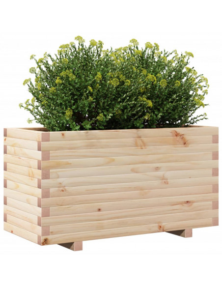 Fioriera da Giardino 90x40x49,5 cm in Legno Massello di Pino