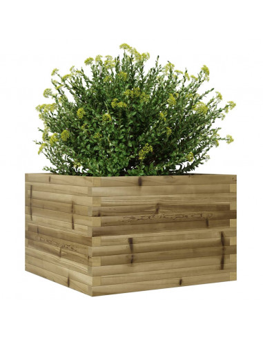 Fioriera da Giardino 70x70x46 cm in Legno di Pino Impregnato