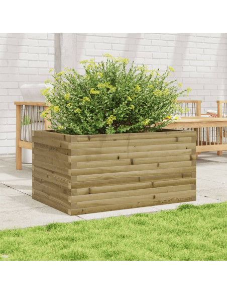 Fioriera da Giardino 90x60x46 cm in Legno di Pino Impregnato