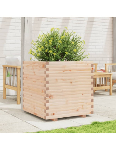 Fioriera da Giardino 70x70x72 cm in Legno Massello di Pino