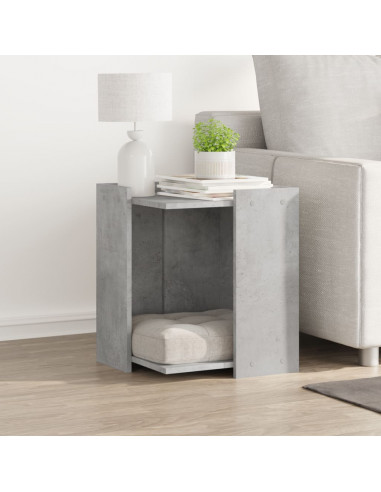 Recinto Lettiera Gatti Grigio Cemento 60x40x40 cm in Truciolato