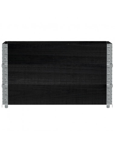 Fioriera da Giardino Nera 100x50 cm in Legno Massello di Pino