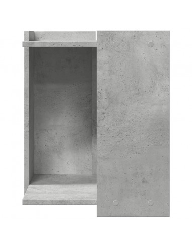 Recinto Lettiera Gatti Grigio Cemento 60x40x40 cm in Truciolato