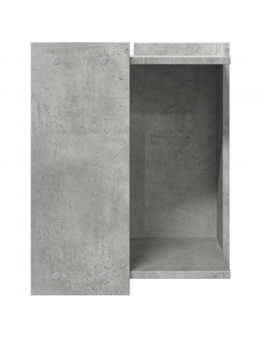 Recinto Lettiera Gatti Grigio Cemento 60x40x40 cm in Truciolato