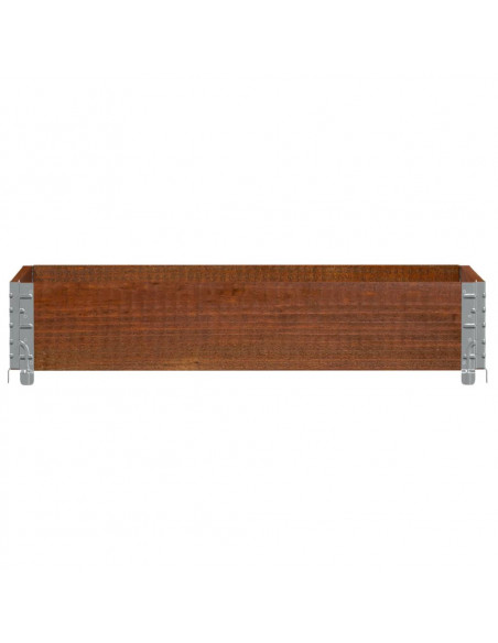 Fioriera da Giardino Marrone 100x50 cm Legno Massello di Pino