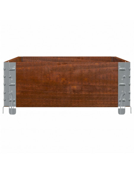 Fioriera da Giardino Marrone 100x50 cm Legno Massello di Pino
