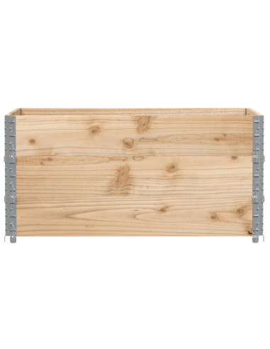 Fioriera da Giardino Marrone 120x80 cm Legno Massello di Pino