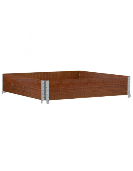 Fioriera da Giardino Marrone 100x100 cm Legno Massello di Pino