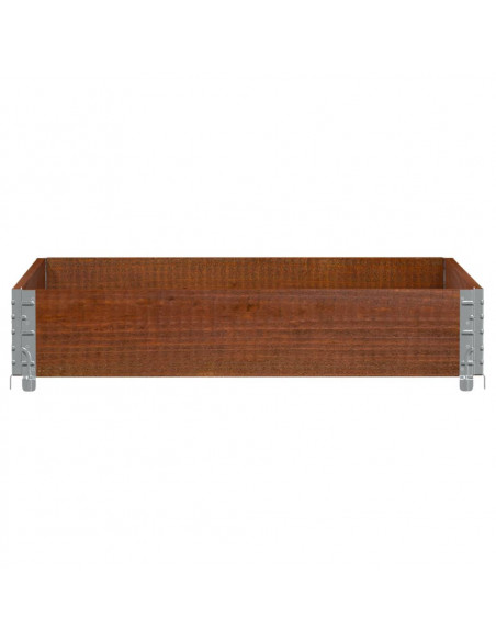 Fioriera da Giardino Marrone 100x100 cm Legno Massello di Pino