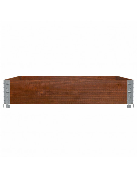 Fioriera da Giardino Marrone 100x100 cm Legno Massello di Pino