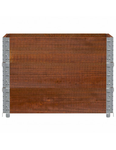 Fioriera da Giardino Marrone 80x60 cm Legno Massello di Pino