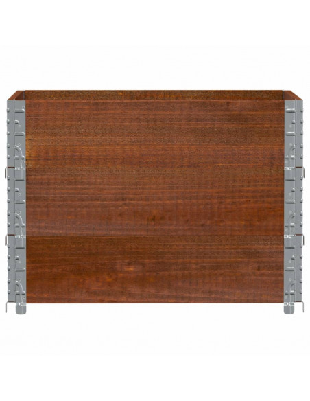 Fioriera da Giardino Marrone 80x60 cm Legno Massello di Pino