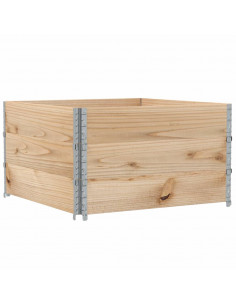 Fioriera da Giardino 100x100 cm in Legno Massello di Pino 2