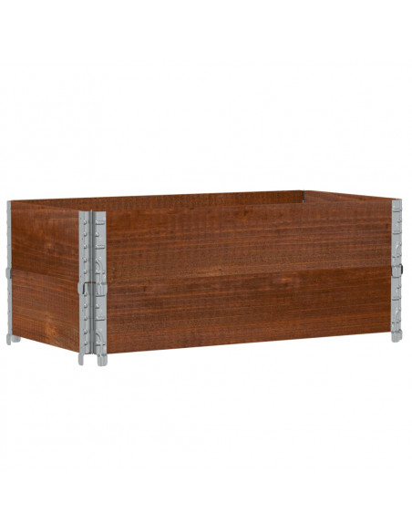 Fioriera da Giardino Marrone 100x50 cm Legno Massello di Pino