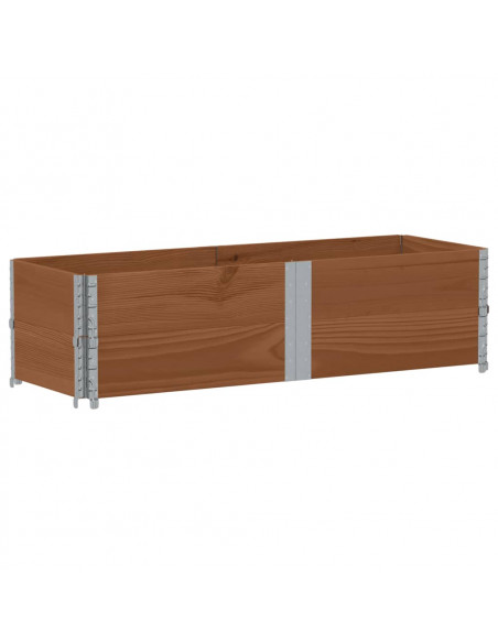 Poggiapiedi da Giardino Marrone 150x50cm Legno Massello di Pino
