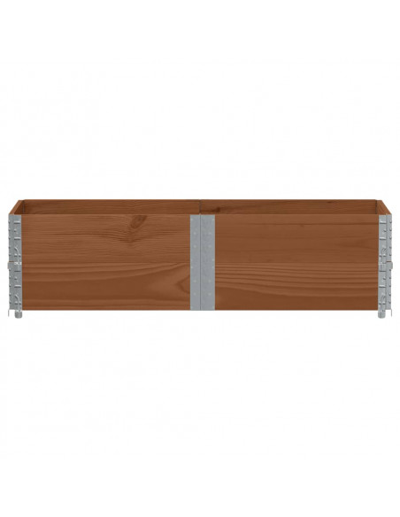 Poggiapiedi da Giardino Marrone 150x50cm Legno Massello di Pino