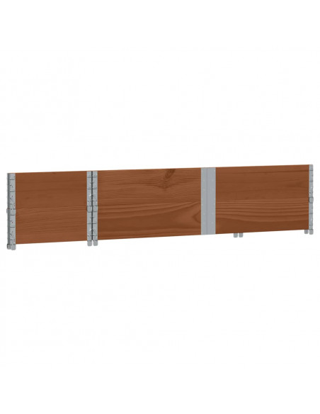 Poggiapiedi da Giardino Marrone 150x50cm Legno Massello di Pino