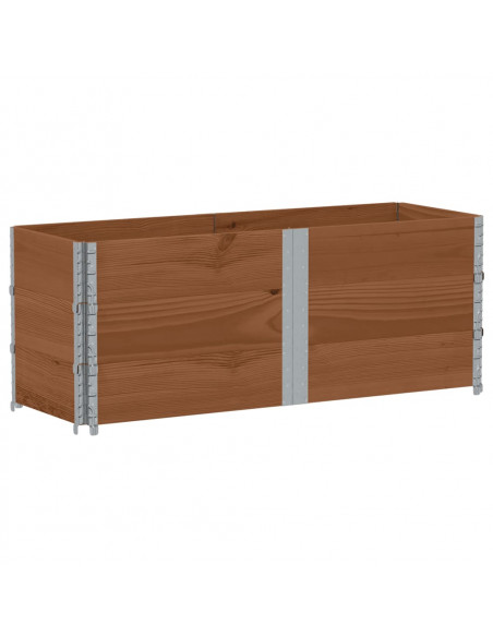 Poggiapiedi da Giardino Marrone 150x50cm Legno Massello di Pino