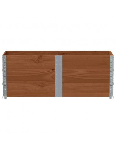 Poggiapiedi da Giardino Marrone 150x50cm Legno Massello di Pino