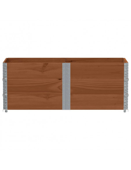 Poggiapiedi da Giardino Marrone 150x50cm Legno Massello di Pino