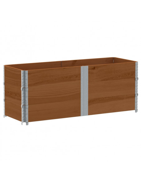 Poggiapiedi da Giardino Marrone 150x50cm Legno Massello di Pino