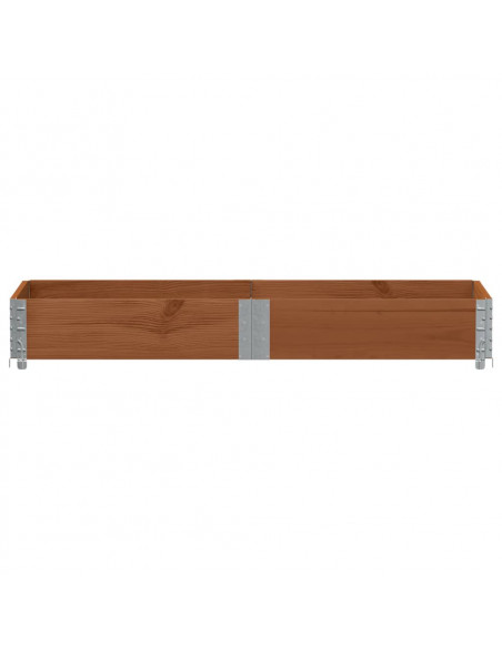 Poggiapiedi da Giardino Marrone 150x50cm Legno Massello di Pino