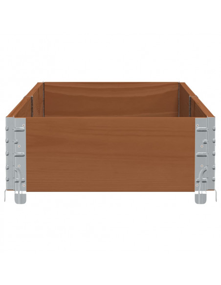 Poggiapiedi da Giardino Marrone 150x50cm Legno Massello di Pino
