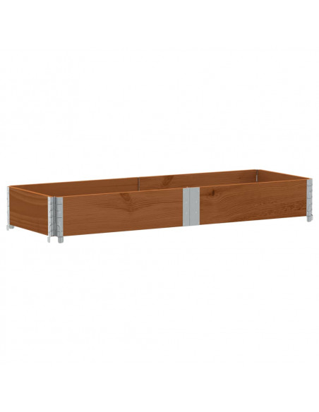 Poggiapiedi da Giardino Marrone 150x50cm Legno Massello di Pino