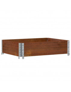 Fioriera da Giardino Marrone 80x60 cm Legno Massello di Pino 2
