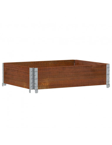 Fioriera da Giardino Marrone 80x60 cm Legno Massello di Pino