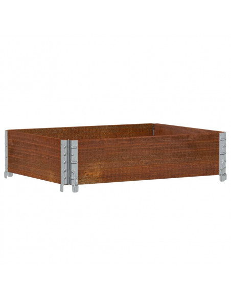 Fioriera da Giardino Marrone 80x60 cm Legno Massello di Pino
