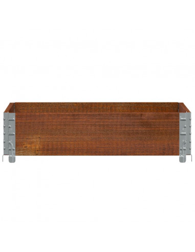 Fioriera da Giardino Marrone 80x60 cm Legno Massello di Pino