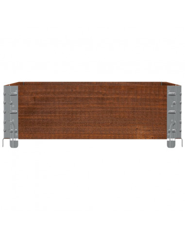 Fioriera da Giardino Marrone 80x60 cm Legno Massello di Pino