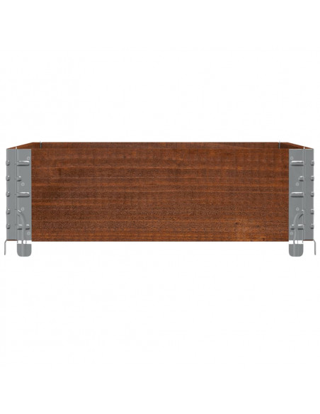 Fioriera da Giardino Marrone 80x60 cm Legno Massello di Pino